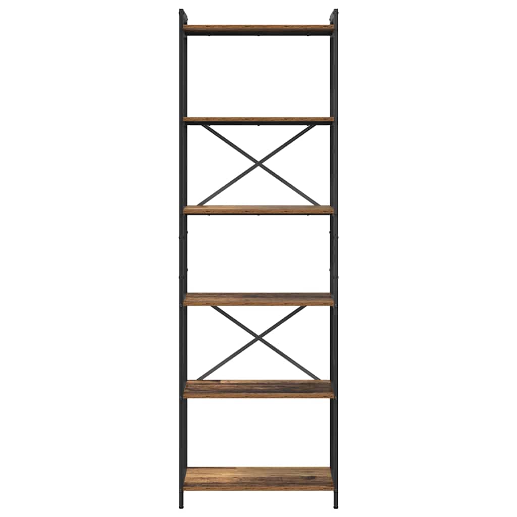 vidaXL Półka na książki Stare drewno 60 x 30 x 189,5 cm