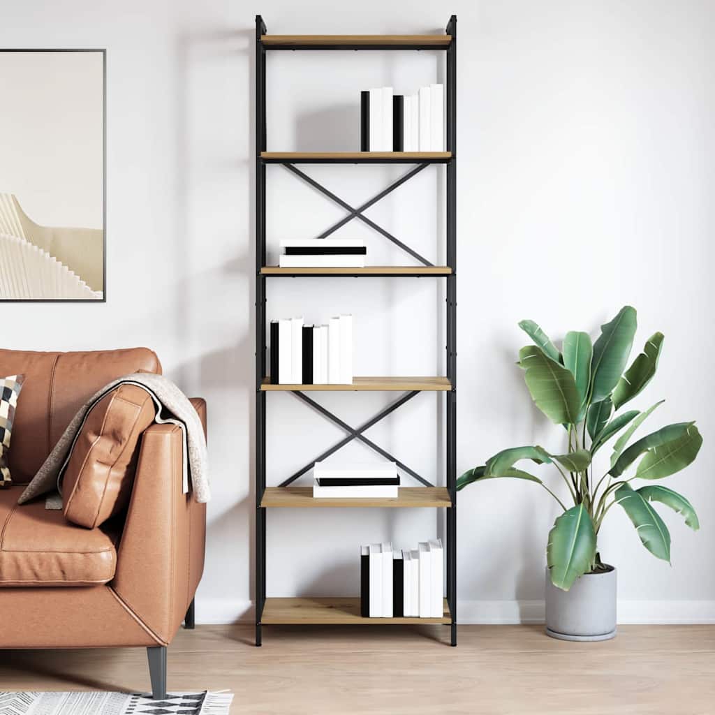 vidaXL Półka na książki 60 x 30 x 189,5 cm Drewno inżynieryjne