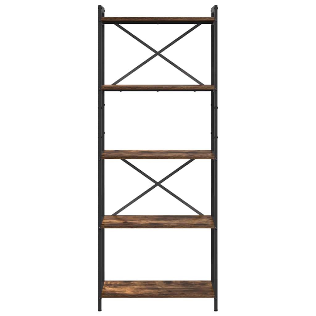 vidaXL Półka na książki Dąb wędzony 60 x 30 x 155 cm