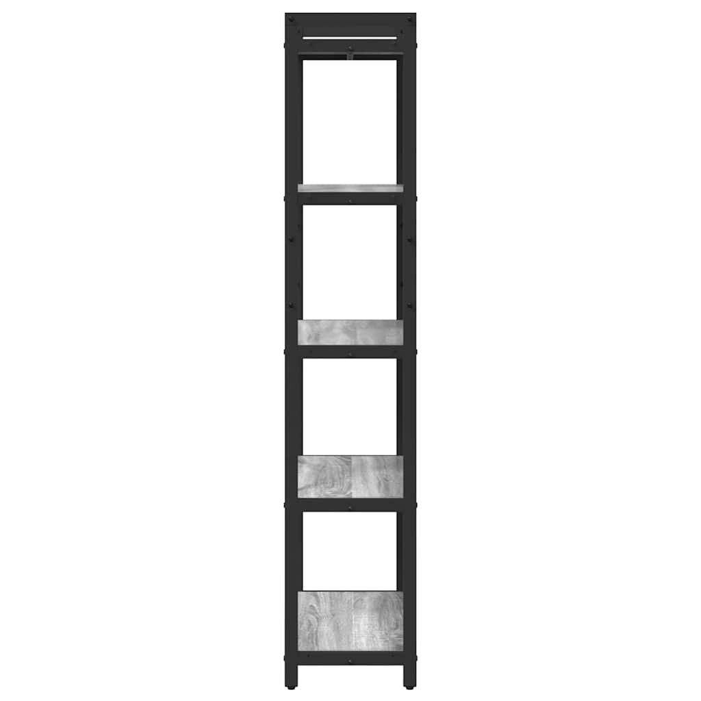vidaXL Półka na książki Szary dąb sonoma 60 x 30 x 155 cm