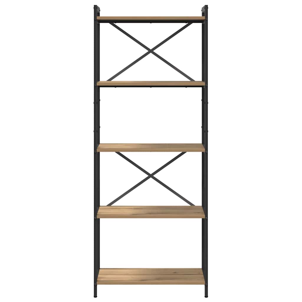 vidaXL Półka na książki Dąb rzemieślniczy 60 x 30 x 155 cm