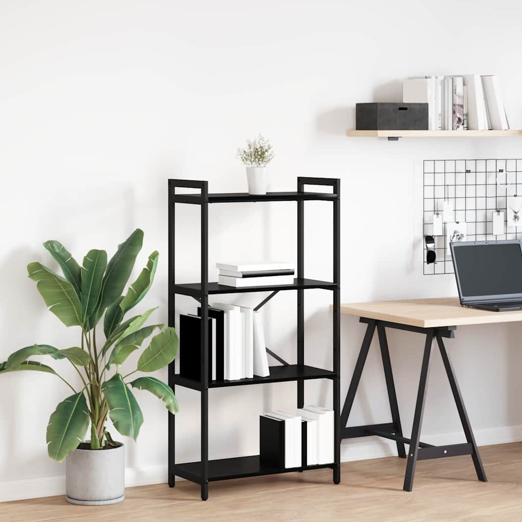 vidaXL Półka na książki Czarny Dąb 60 x 30 x 120 cm