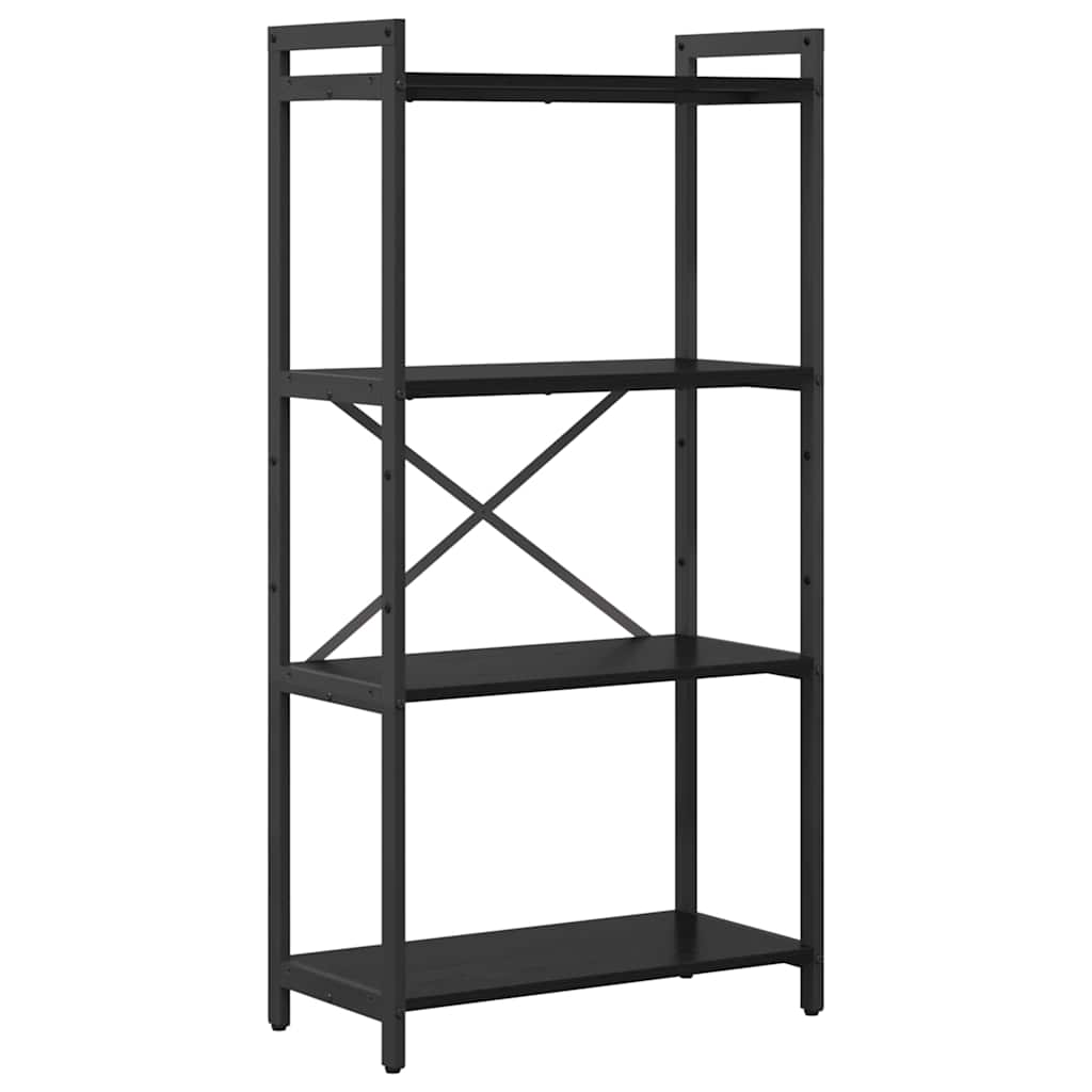 vidaXL Półka na książki Czarny Dąb 60 x 30 x 120 cm
