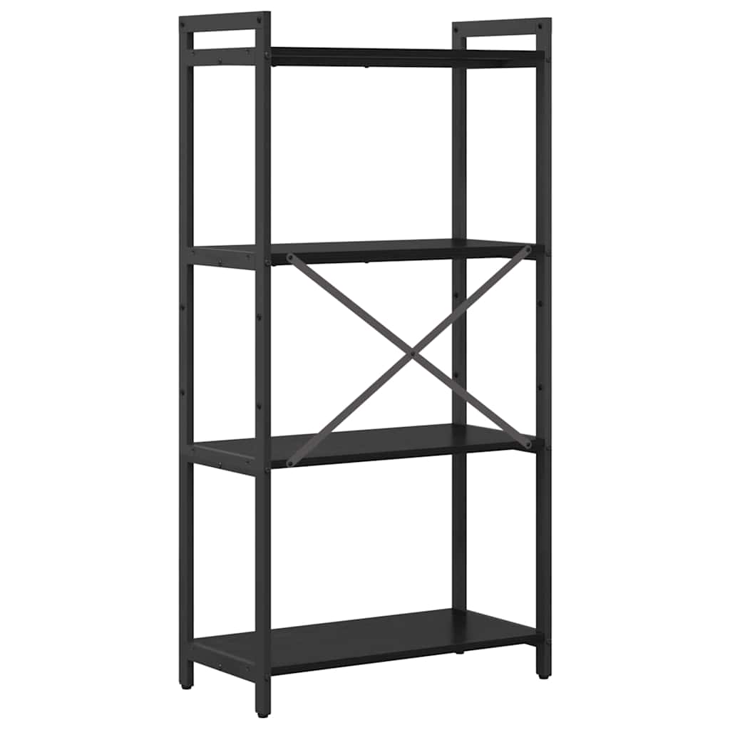 vidaXL Półka na książki Czarny Dąb 60 x 30 x 120 cm
