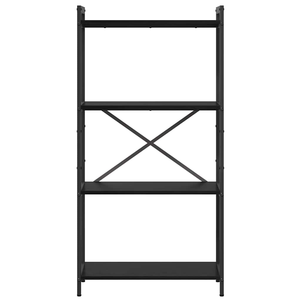 vidaXL Półka na książki Czarny Dąb 60 x 30 x 120 cm