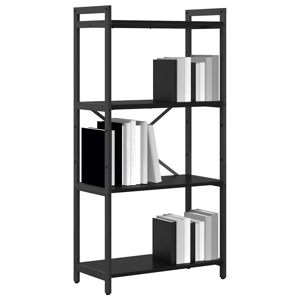 vidaXL Półka na książki Czarny Dąb 60 x 30 x 120 cm