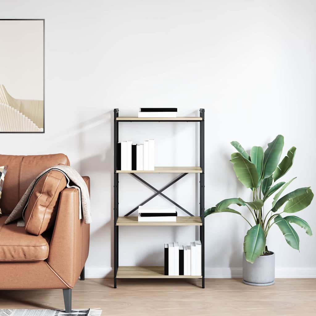 vidaXL Półka na książki Dąb Sonoma 60 x 30 x 120 cm