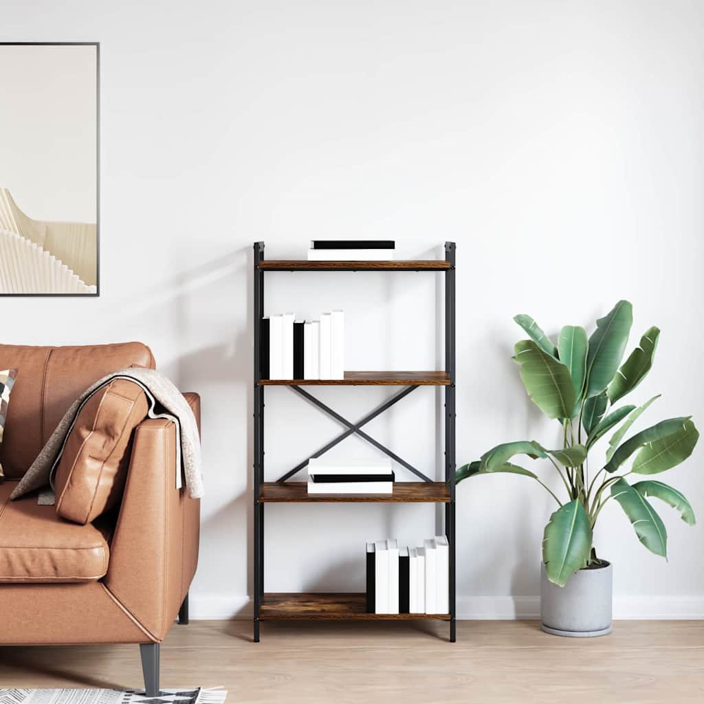 vidaXL Półka na książki Dąb wędzony 60 x 30 x 120 cm