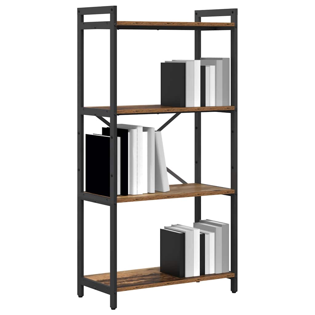 vidaXL Półka na książki Stare drewno 60 x 30 x 120 cm
