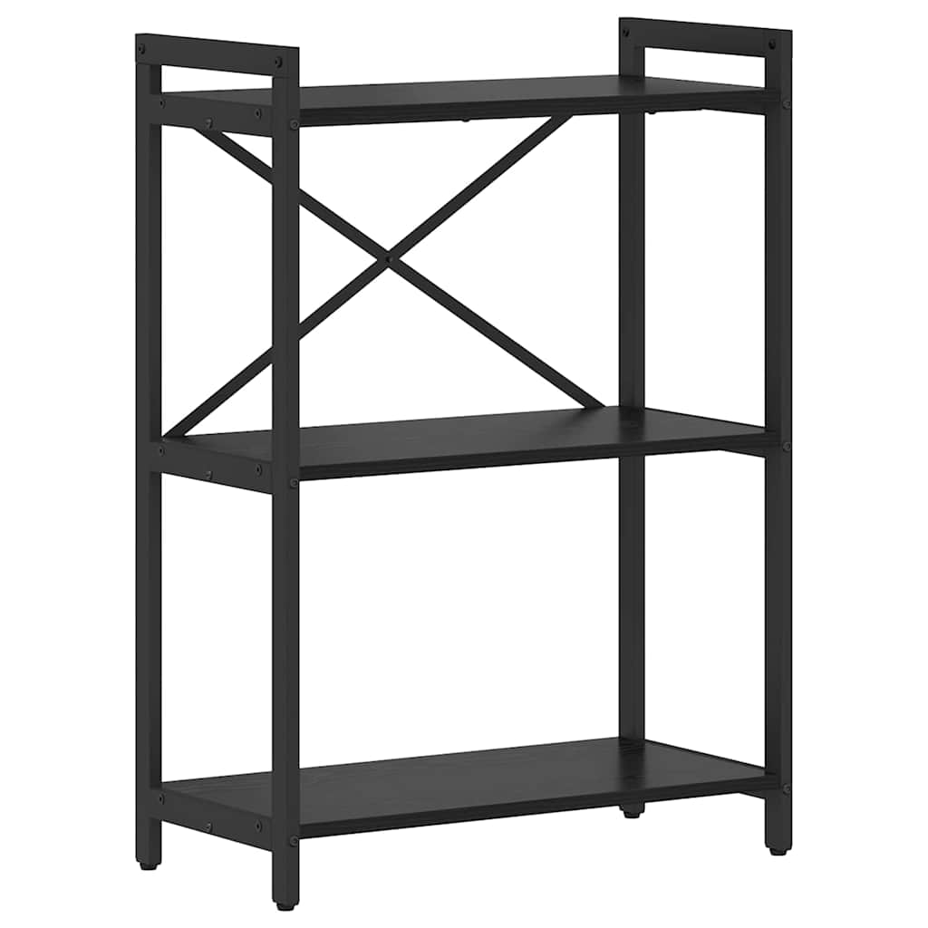 vidaXL Półka na książki Czarny Dąb 60 x 30 x 85 cm