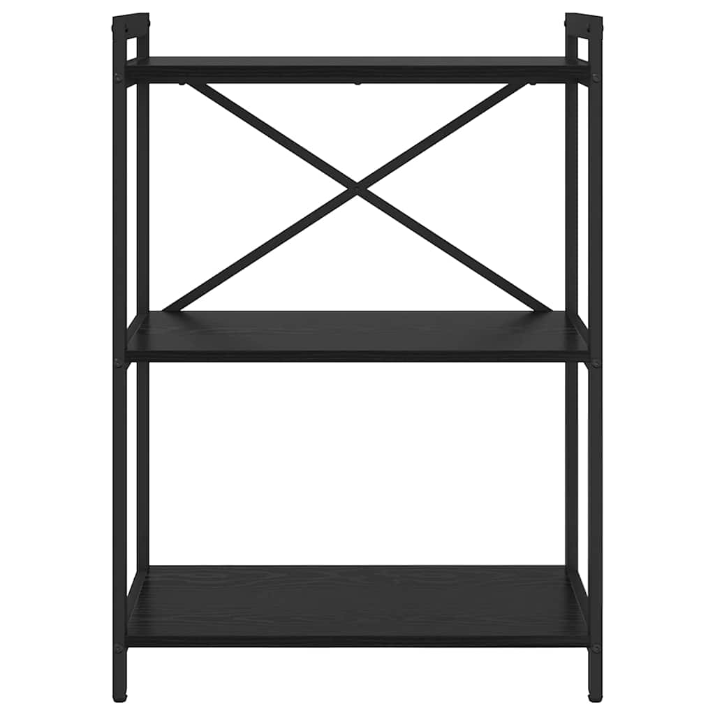 vidaXL Półka na książki Czarny Dąb 60 x 30 x 85 cm