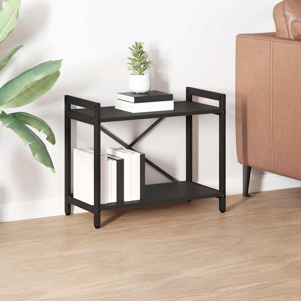 vidaXL Półka na książki Czarny Dąb 60 x 30 x 50 cm