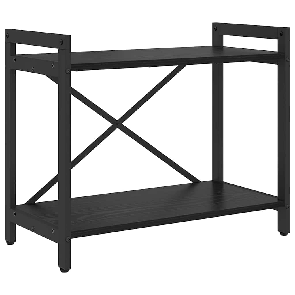 vidaXL Półka na książki Czarny Dąb 60 x 30 x 50 cm