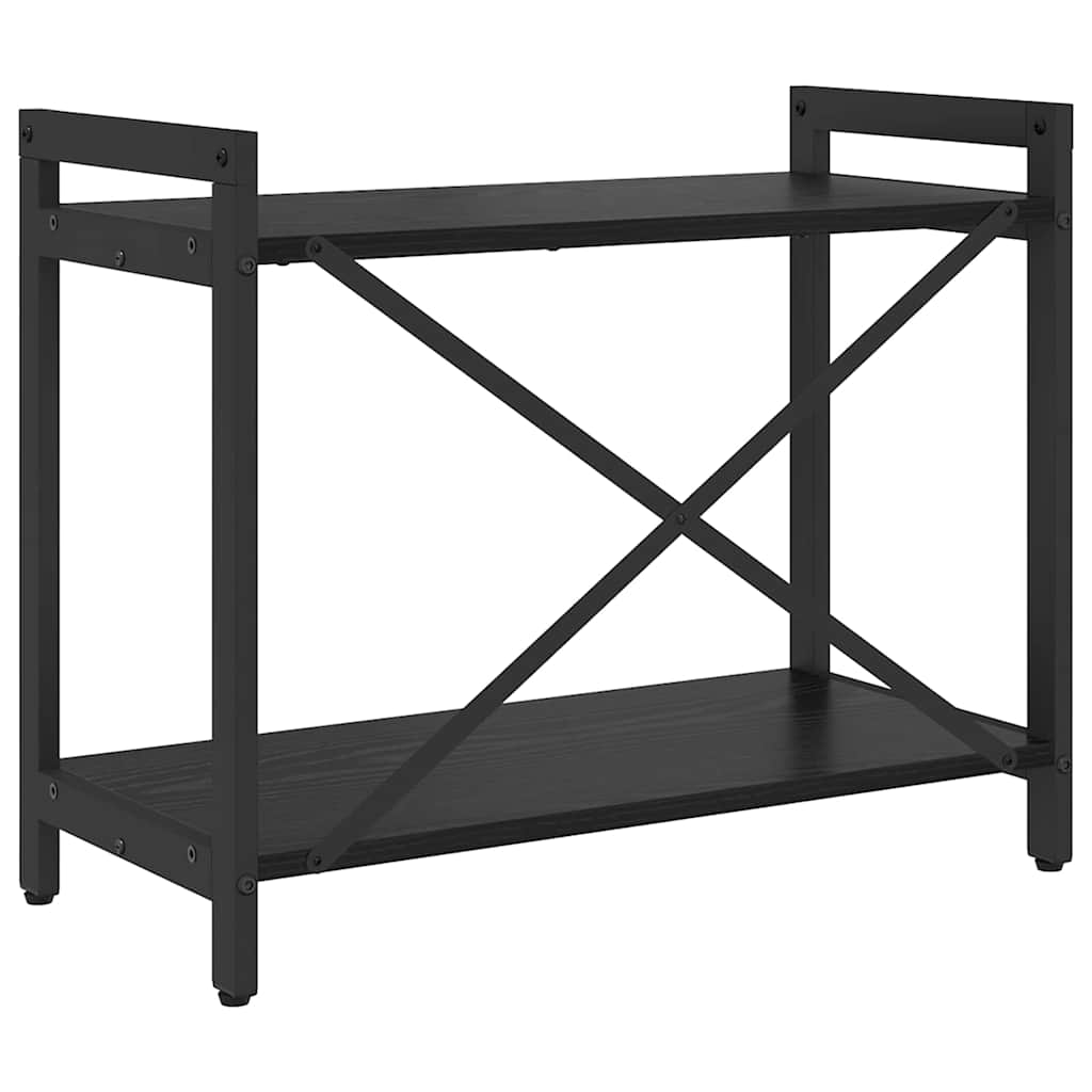 vidaXL Półka na książki Czarny Dąb 60 x 30 x 50 cm