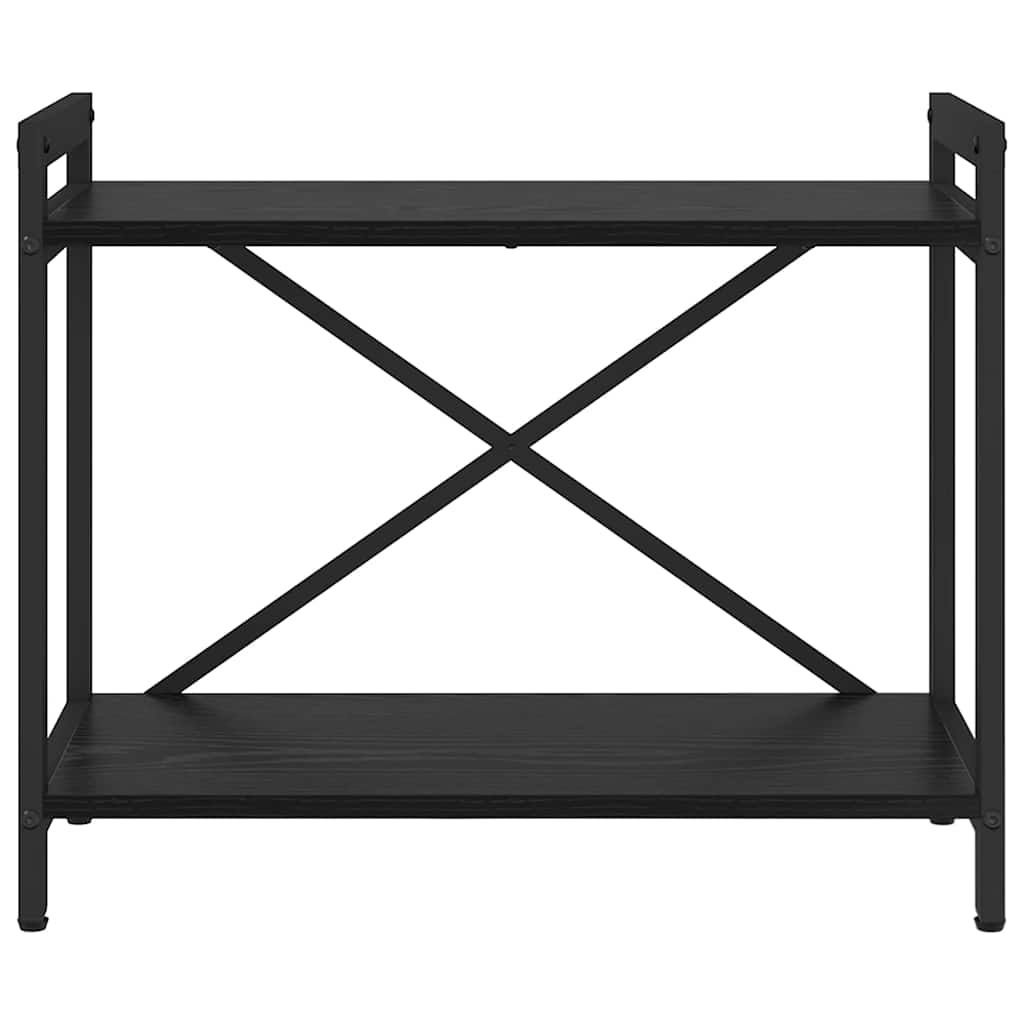 vidaXL Półka na książki Czarny Dąb 60 x 30 x 50 cm