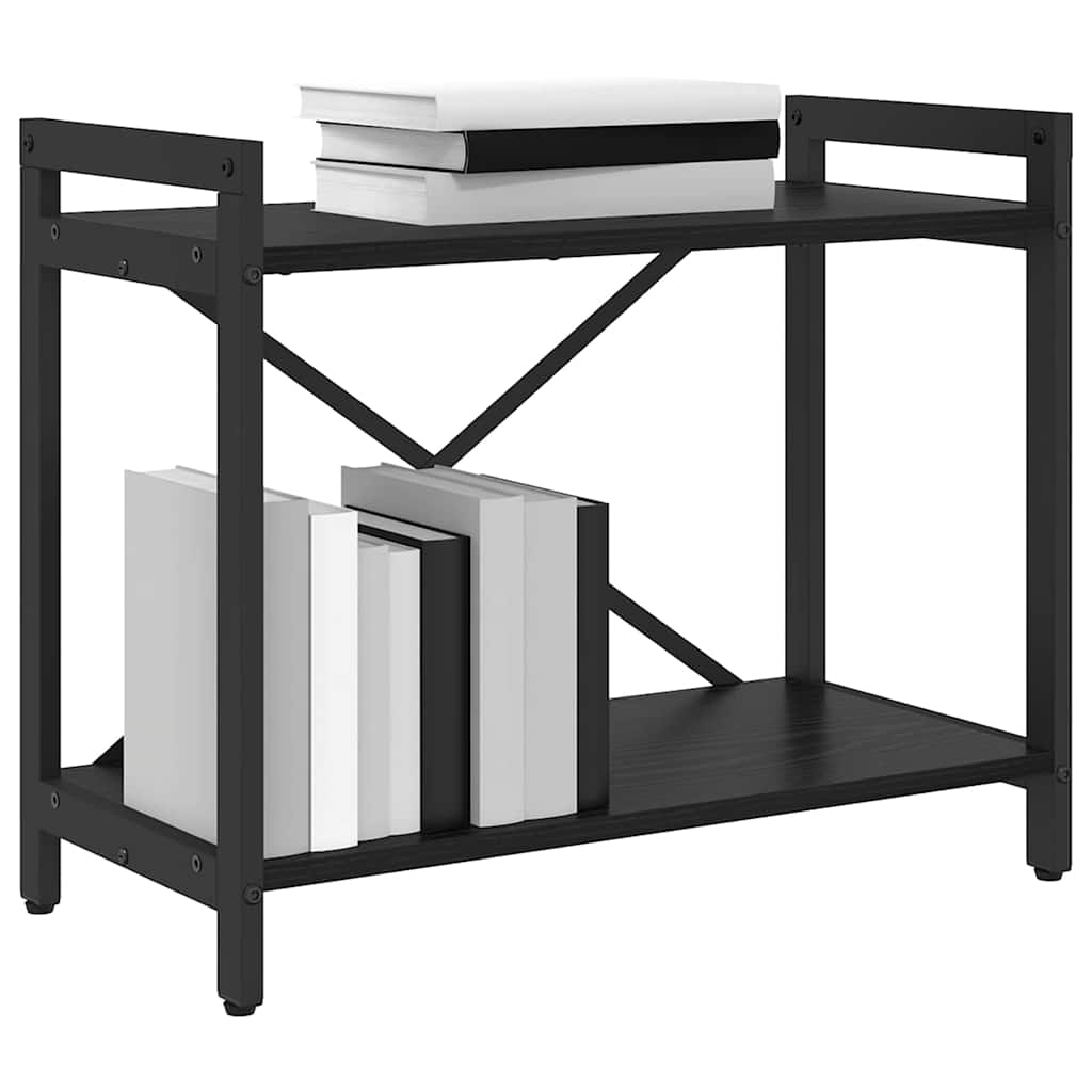 vidaXL Półka na książki Czarny Dąb 60 x 30 x 50 cm
