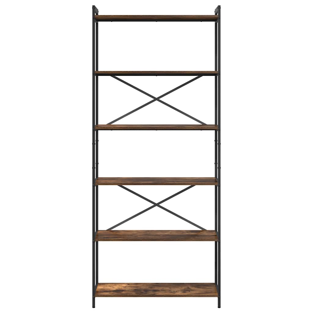 vidaXL Półka na książki Dąb wędzony 80 x 30 x 189,5 cm