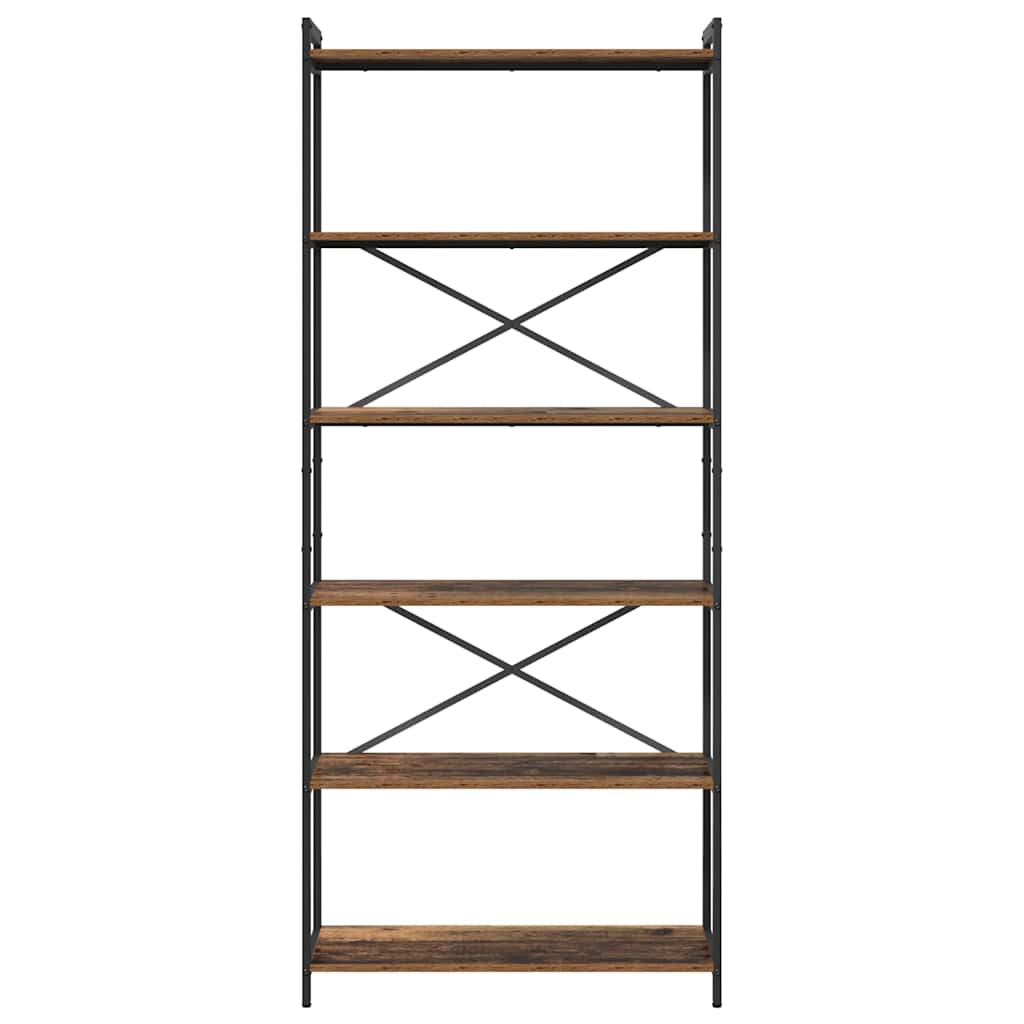 vidaXL Półka na książki Stare drewno 80 x 30 x 189,5 cm