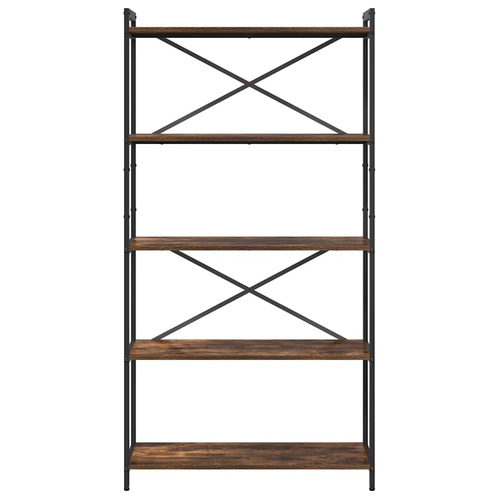 vidaXL Półka na książki Dąb wędzony 80 x 30 x 155 cm
