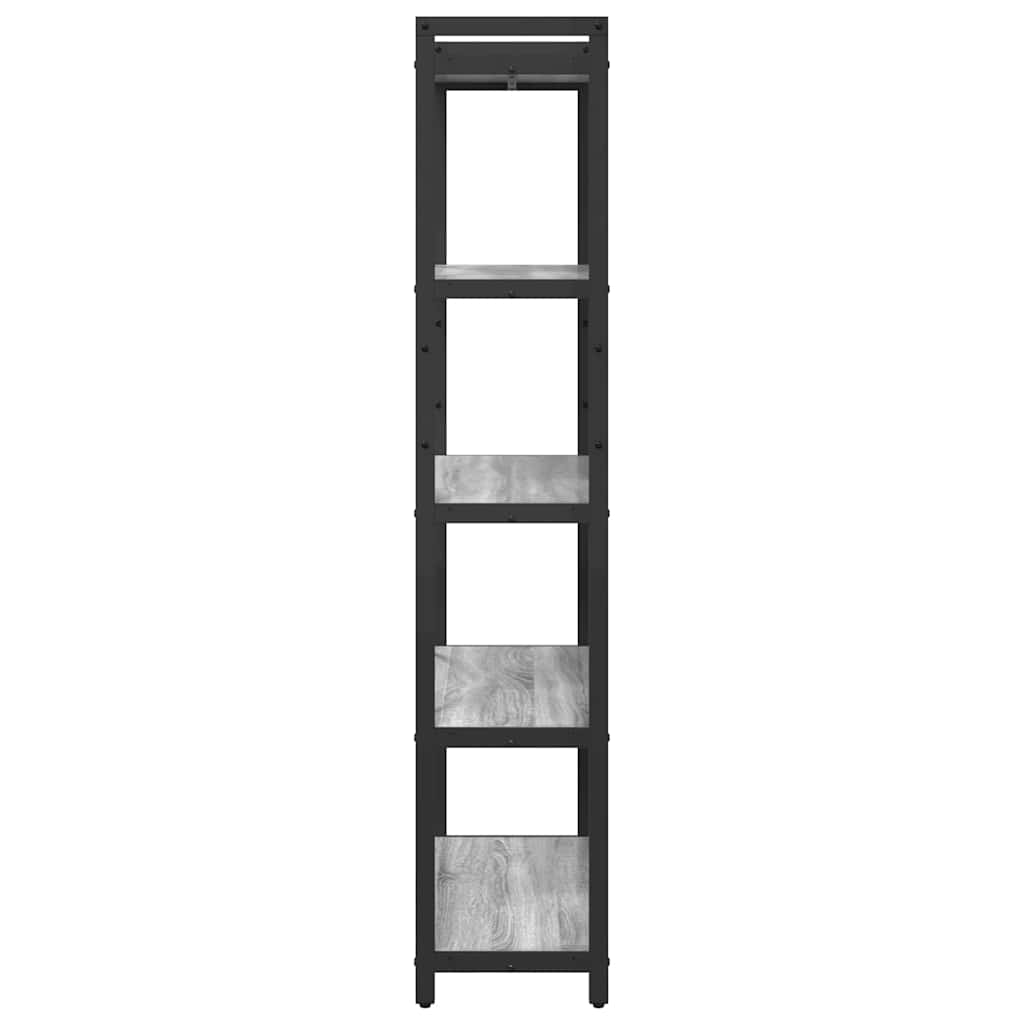 vidaXL Półka na książki Szary dąb sonoma 80 x 30 x 155 cm