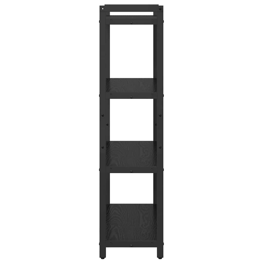 vidaXL Półka na książki Czarny Dąb 80 x 30 x 120 cm