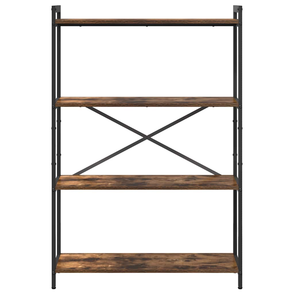 vidaXL Półka na książki Dąb wędzony 80 x 30 x 120 cm
