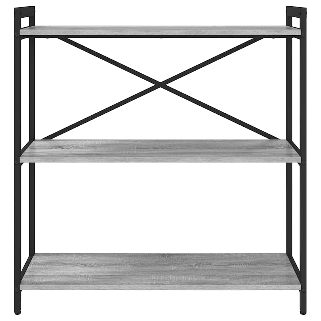 vidaXL Półka na książki Szary dąb sonoma 80 x 30 x 85 cm