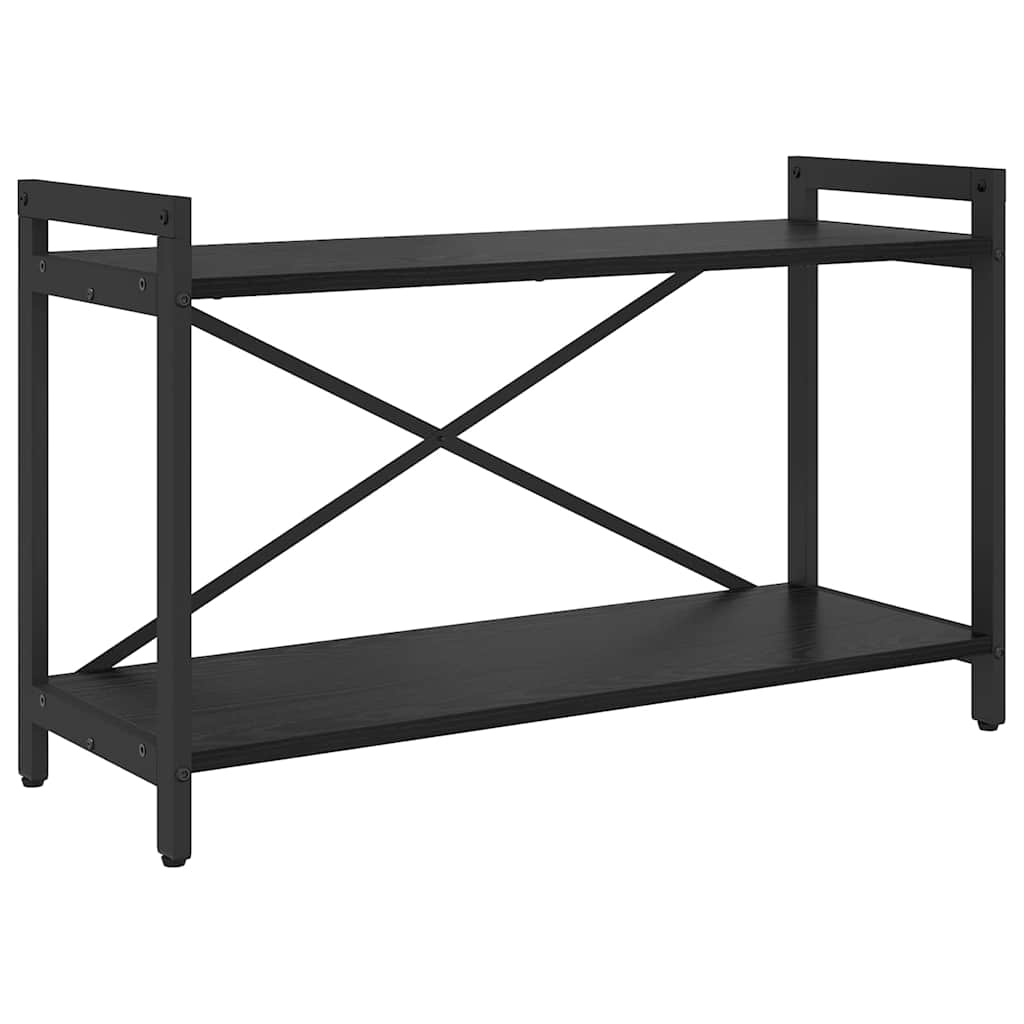 vidaXL Półka na książki Czarny Dąb 80 x 30 x 50 cm