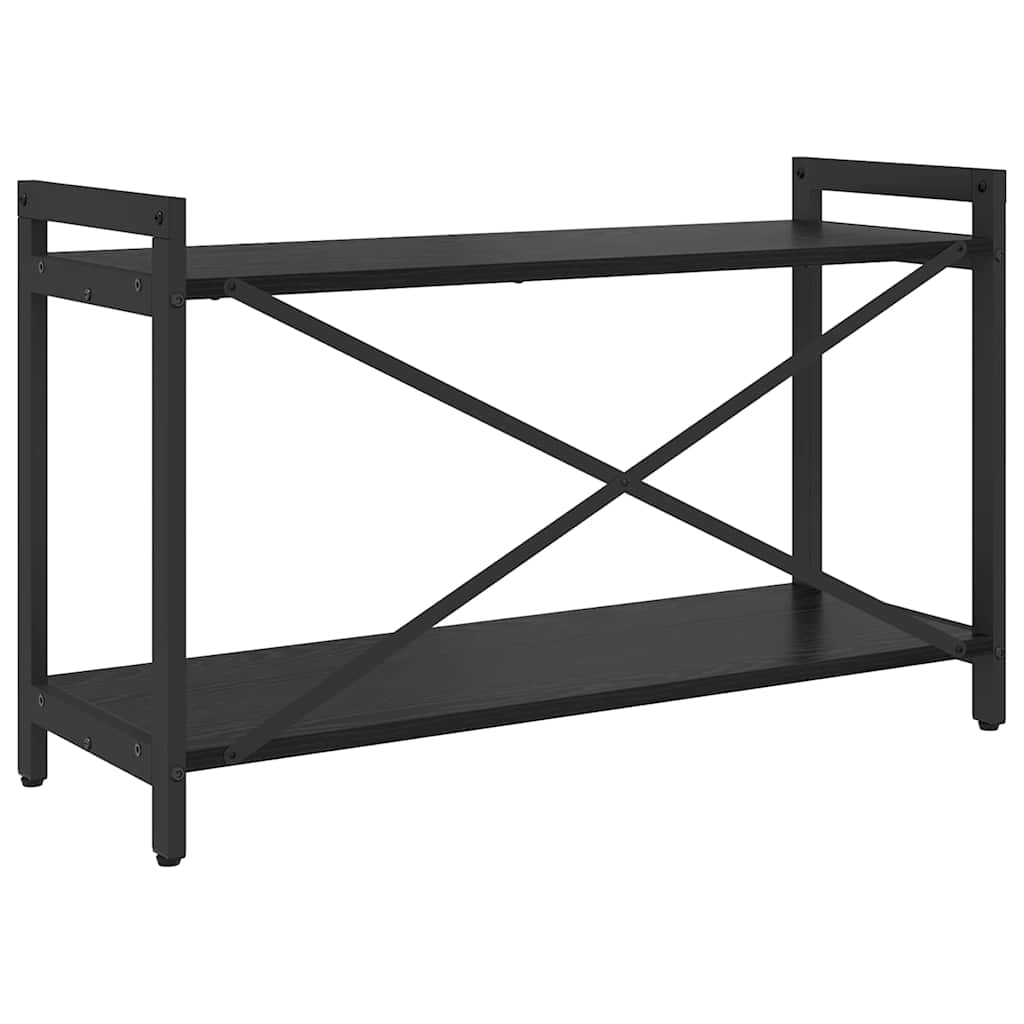 vidaXL Półka na książki Czarny Dąb 80 x 30 x 50 cm
