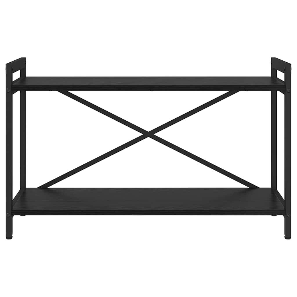 vidaXL Półka na książki Czarny Dąb 80 x 30 x 50 cm