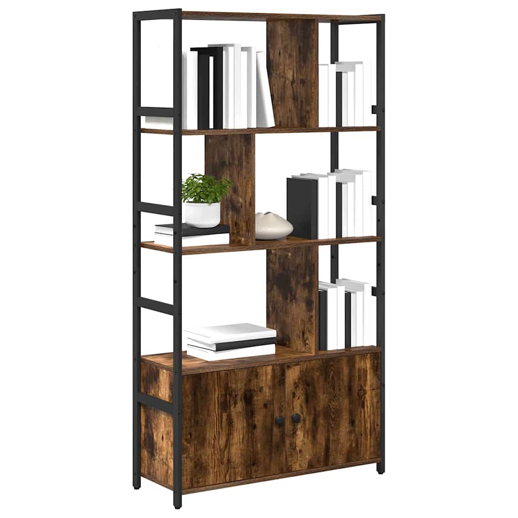 vidaXL Półka na książki Dąb wędzony 80 x 30 x 155,5 cm