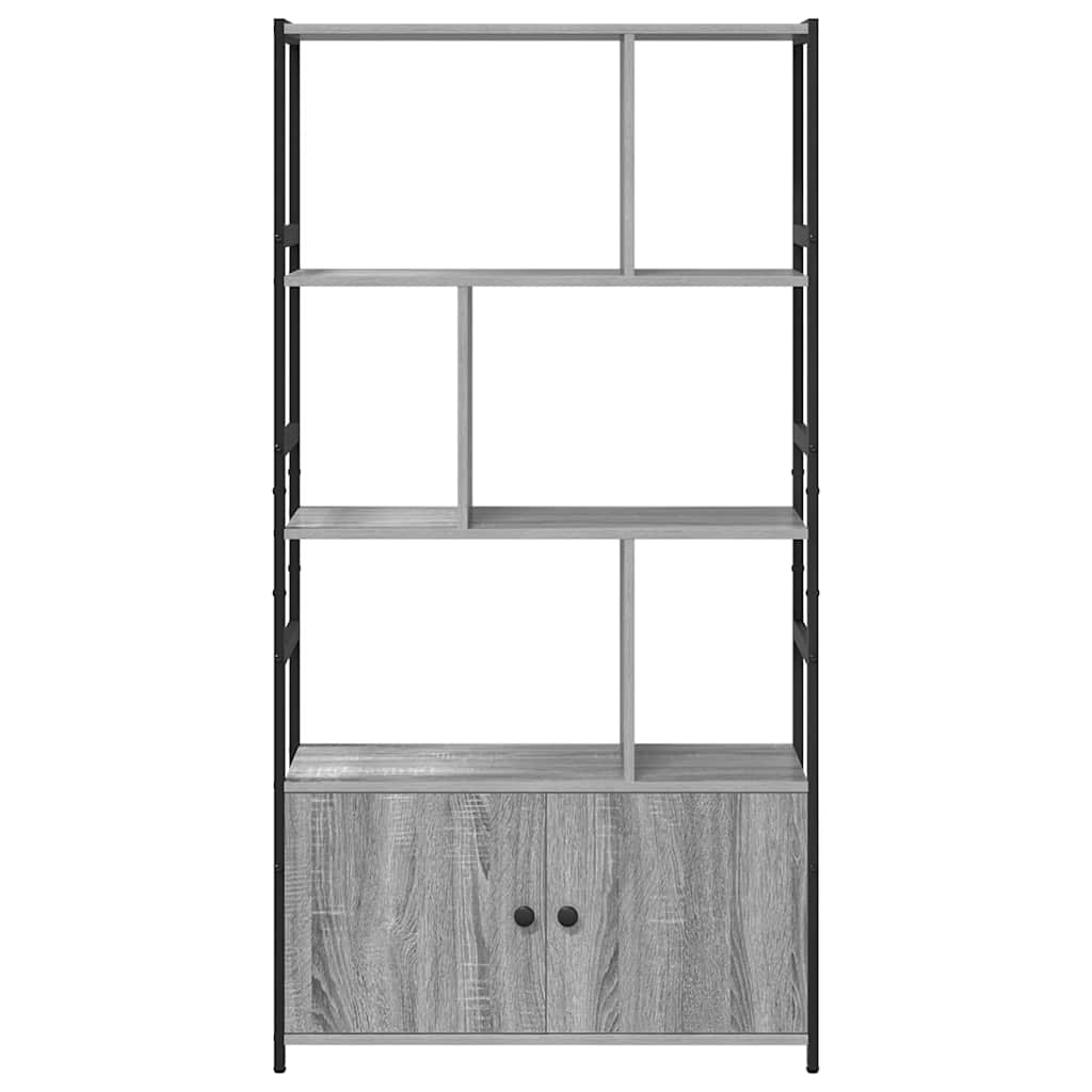 vidaXL Półka na książki Szary dąb sonoma 80 x 30 x 155,5 cm