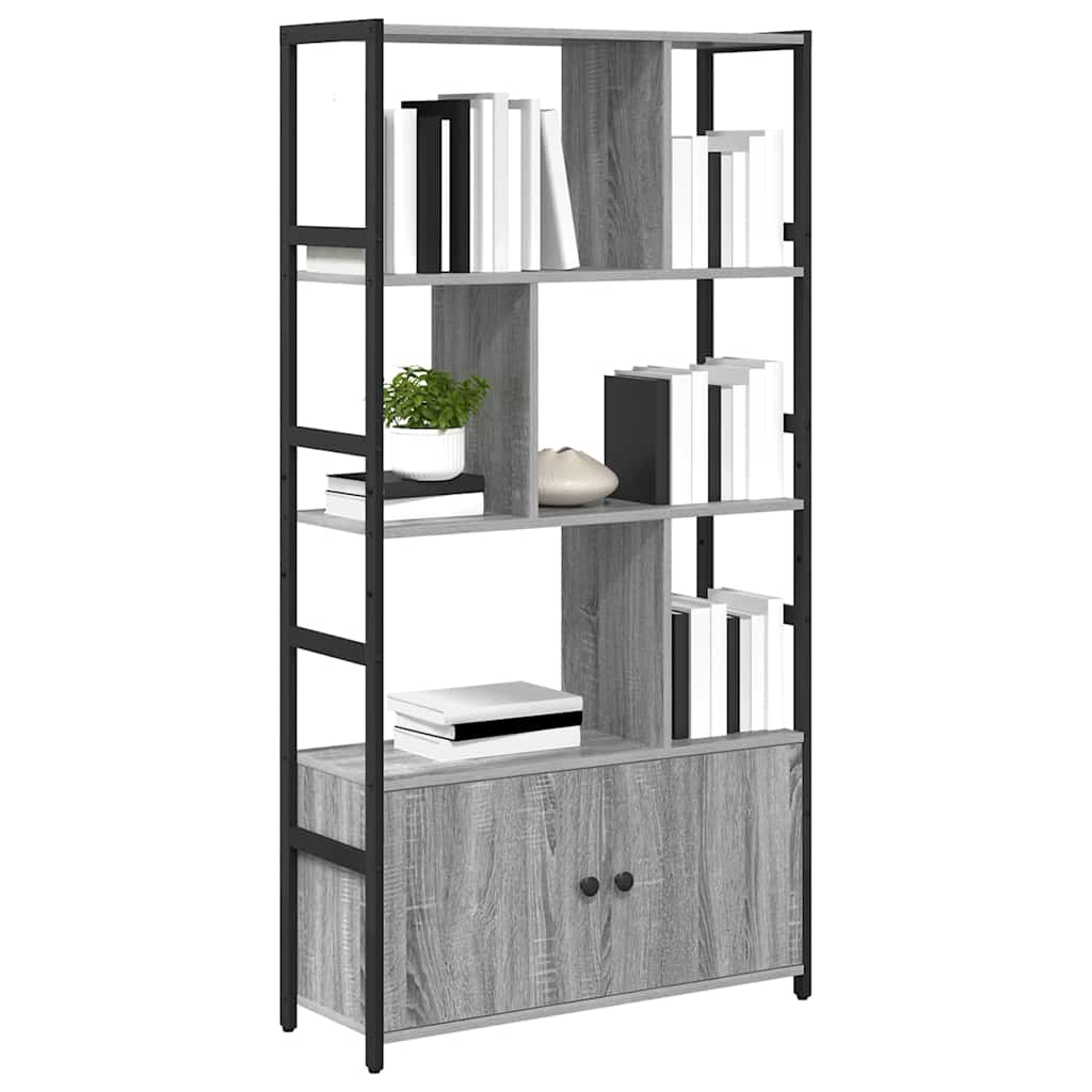 vidaXL Półka na książki Szary dąb sonoma 80 x 30 x 155,5 cm
