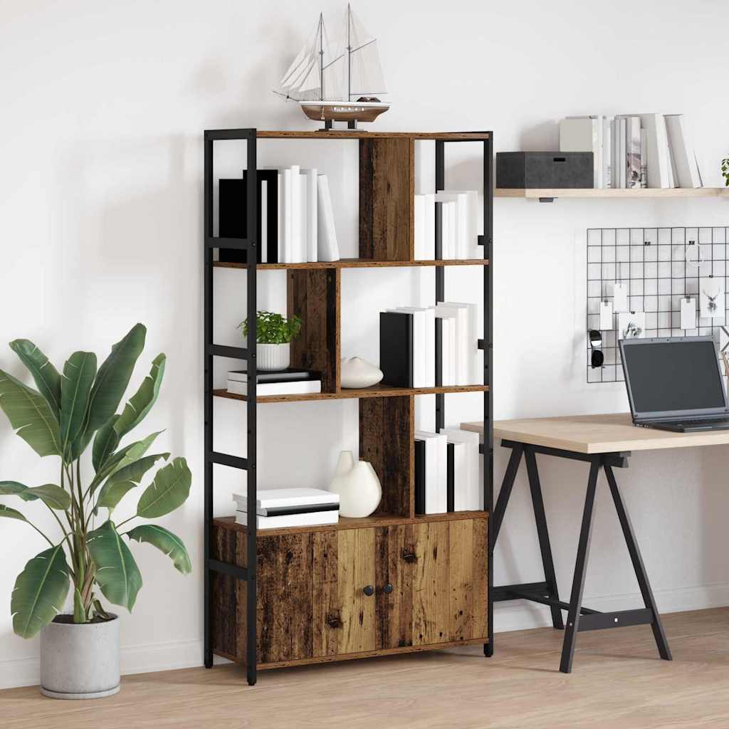 vidaXL Półka na książki Stare drewno 80 x 30 x 155,5 cm