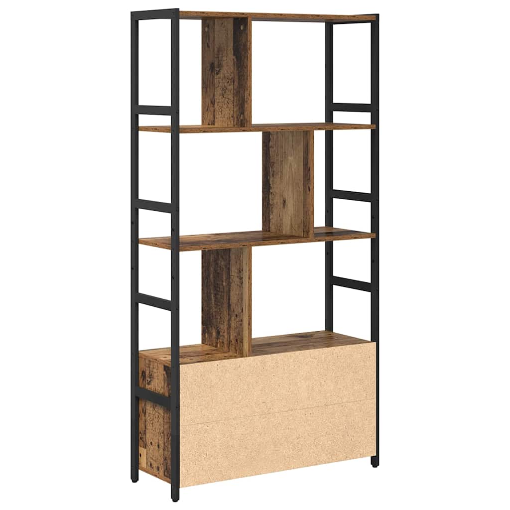 vidaXL Półka na książki Stare drewno 80 x 30 x 155,5 cm
