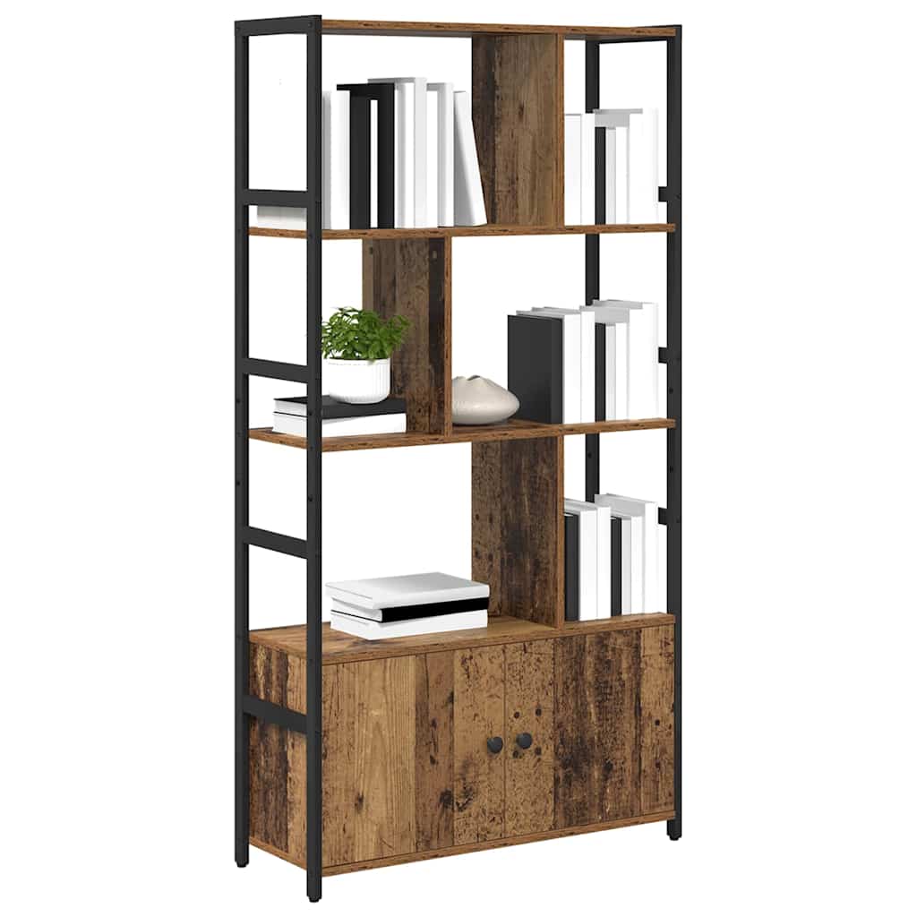vidaXL Półka na książki Stare drewno 80 x 30 x 155,5 cm