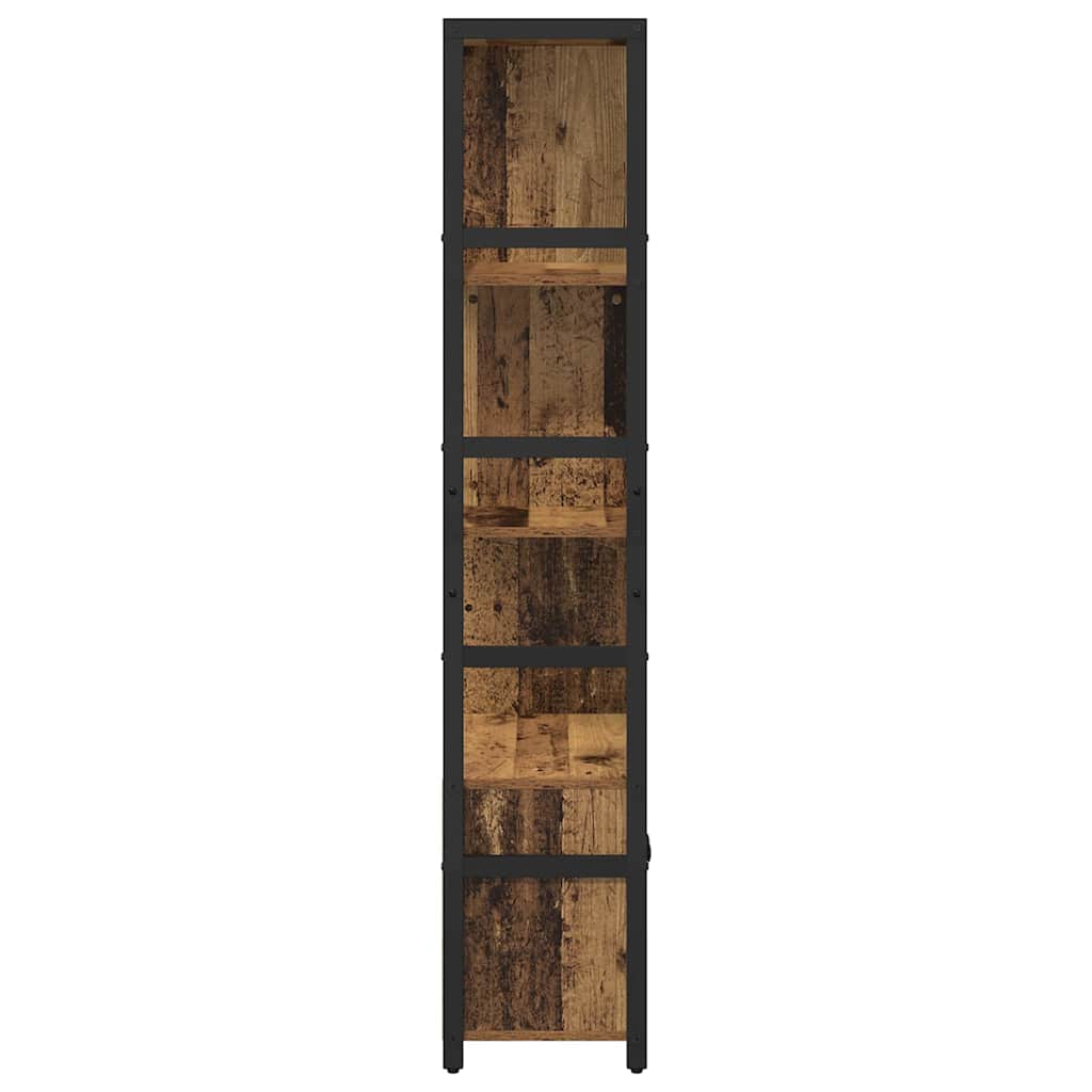 vidaXL Półka na książki Stare drewno 80 x 30 x 155,5 cm