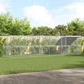 vidaXL Klatka dla kur 4 pcs Srebrny 800 x 200 x 200 cm Stal i PE