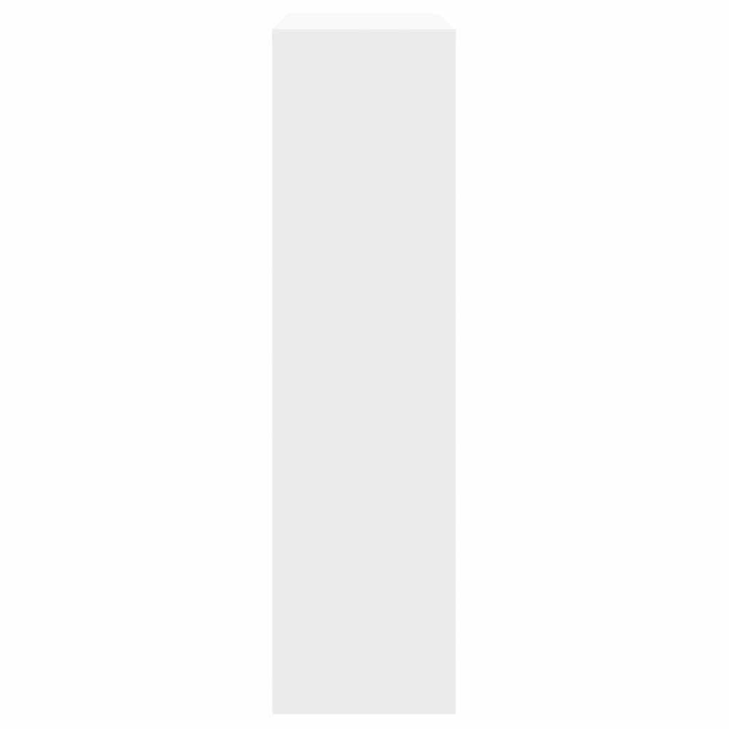 vidaXL Skrzynka na przesyłki z drzwiami Biały 44 x 22 x 82 cm Stal