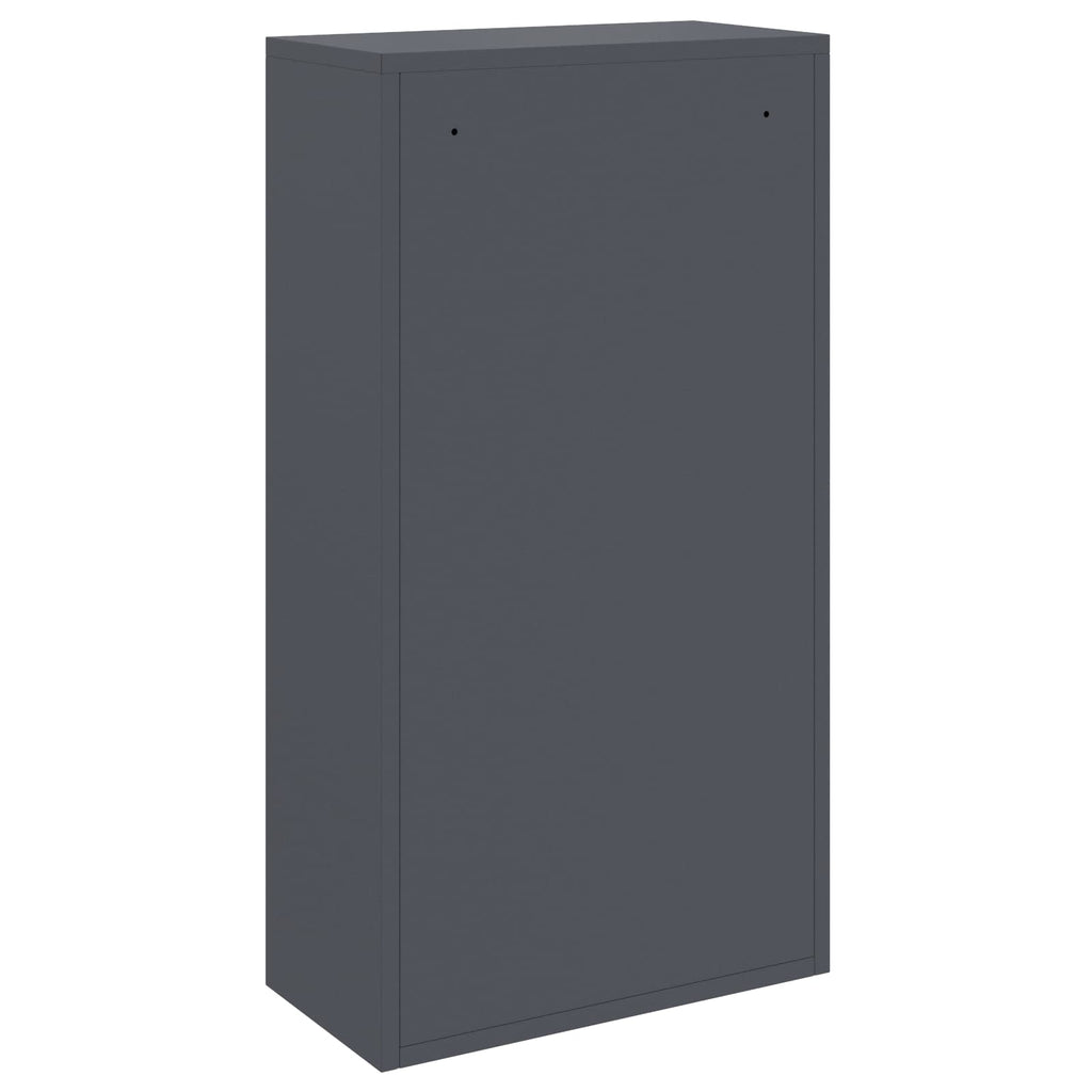 vidaXL Skrzynka na przesyłki z drzwiami Antracyt 44 x 22 x 82 cm Stal