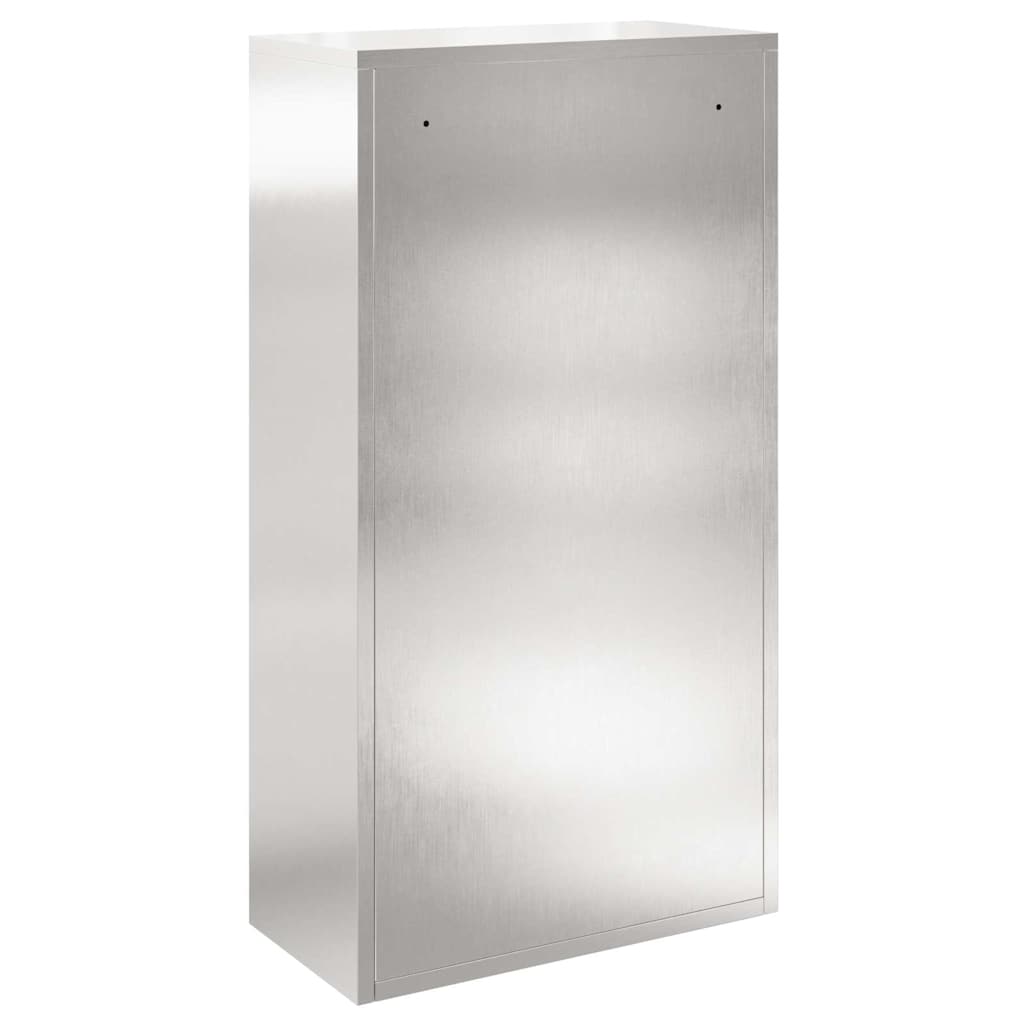 vidaXL Skrzynka na przesyłki Srebrny 44 x 22 x 82 cm Stal nierdzewna
