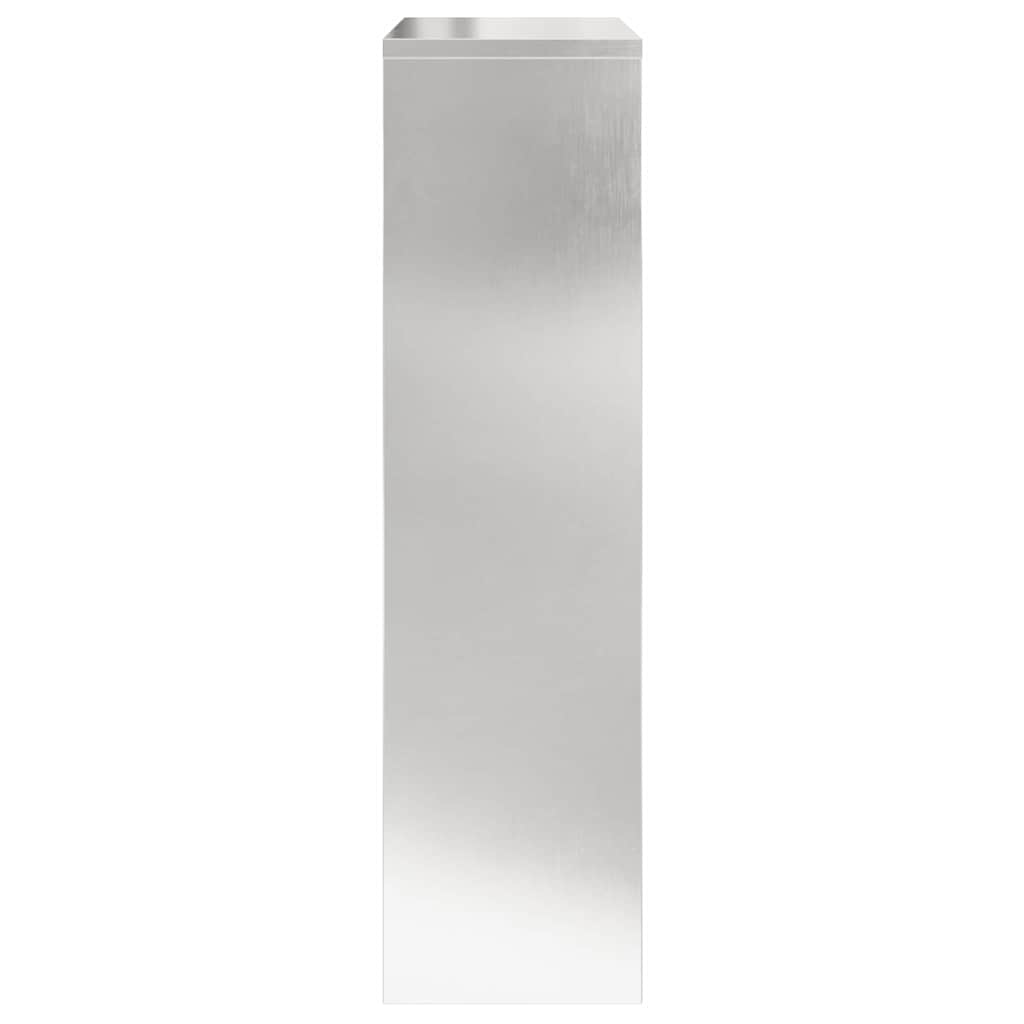 vidaXL Skrzynka na przesyłki Srebrny 44 x 22 x 82 cm Stal nierdzewna