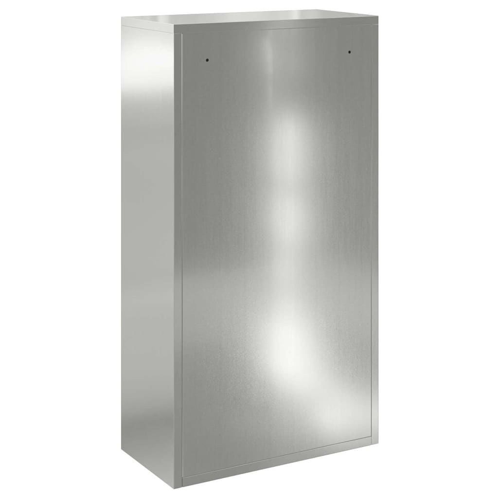 vidaXL Skrzynka na przesyłki z przechowywaniem Srebrny 44 x 22 x 82 cm