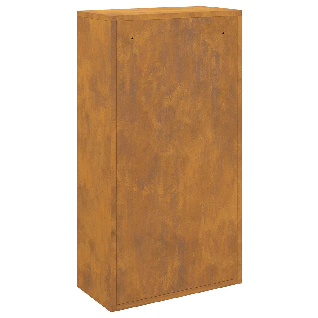 vidaXL Skrzynka na przesyłki z przechowywaniem Rdzawy 44 x 22 x 82 cm