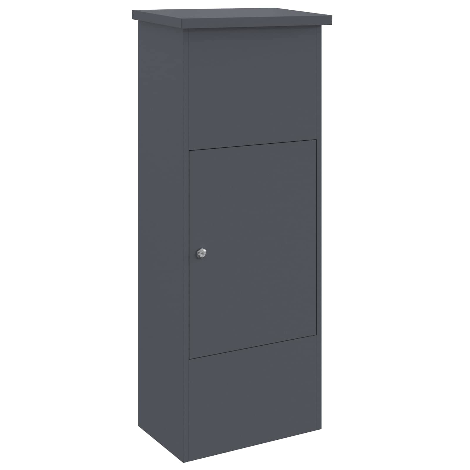 vidaXL Skrzynka na przesyłki Antracyt 44,5 x 29 x 110,5 cm Stal