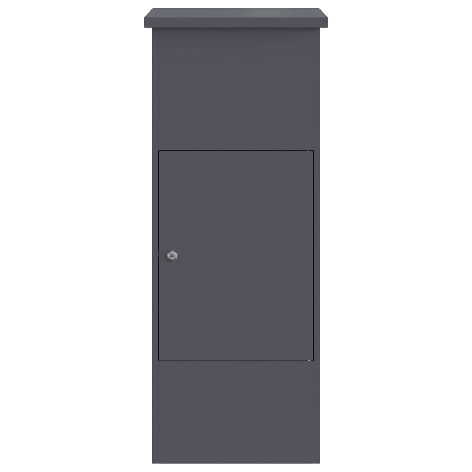 vidaXL Skrzynka na przesyłki Antracyt 44,5 x 29 x 110,5 cm Stal