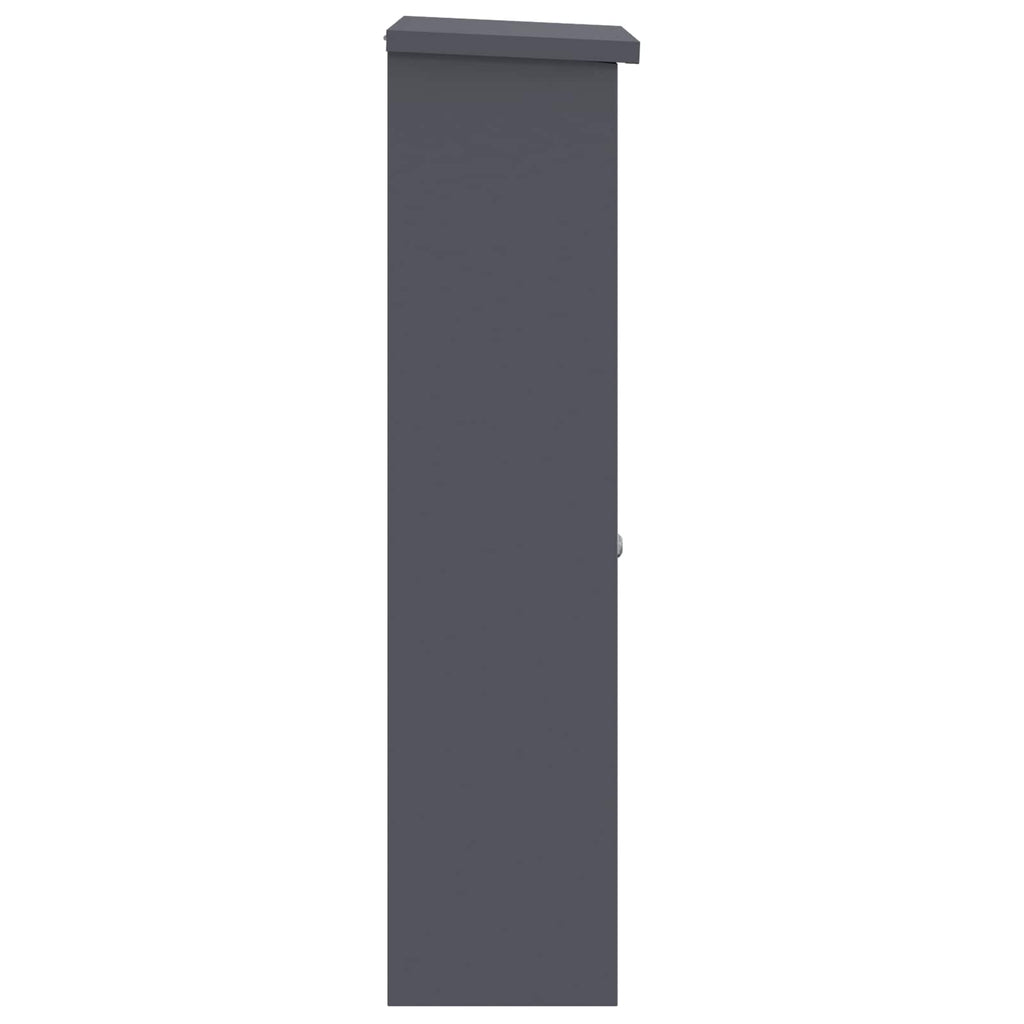 vidaXL Skrzynka na przesyłki Antracyt 44,5 x 29 x 110,5 cm Stal