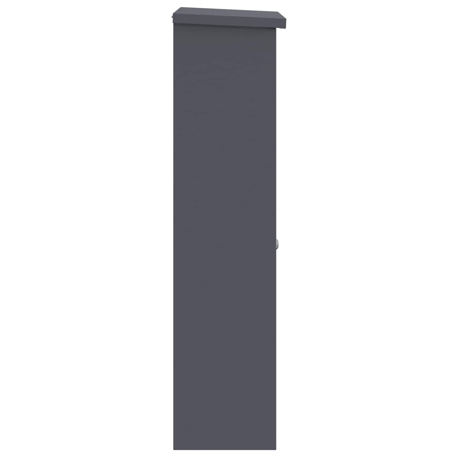 vidaXL Skrzynka na przesyłki Antracyt 44,5 x 29 x 110,5 cm Stal
