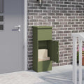 vidaXL Skrzynka na przesyłki oliwkowy 44,5 x 29 x 110,5 cm Stal