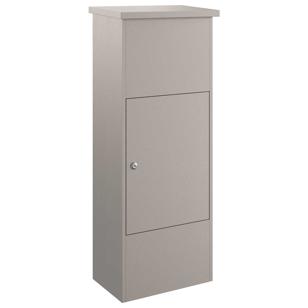 vidaXL Skrzynka na przesyłki z drzwiami Rdzawy 44,5 x 29 x 110,5 cm